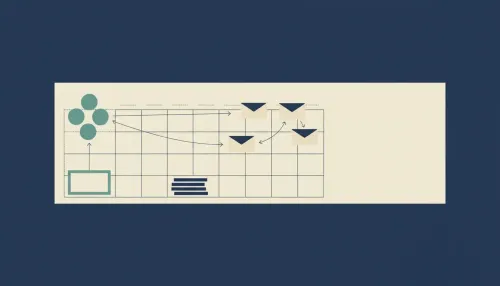 A calendar shows three deposits in one week with arrows to envelopes on later dates and quiet bill shapes on upcoming days.